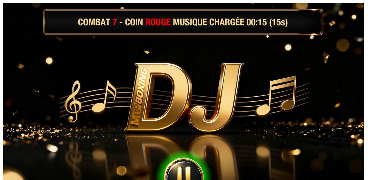 Application DJ pour musiques d'entrée des combattants