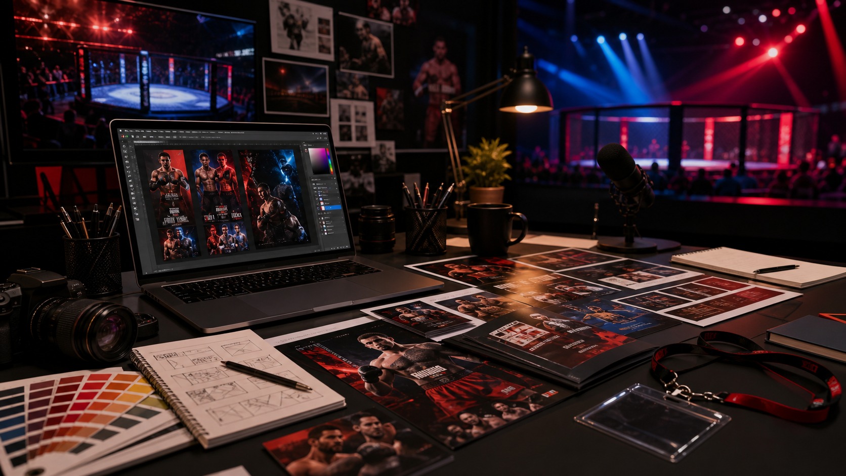 Création graphique et communication pour gala de sports de combat
